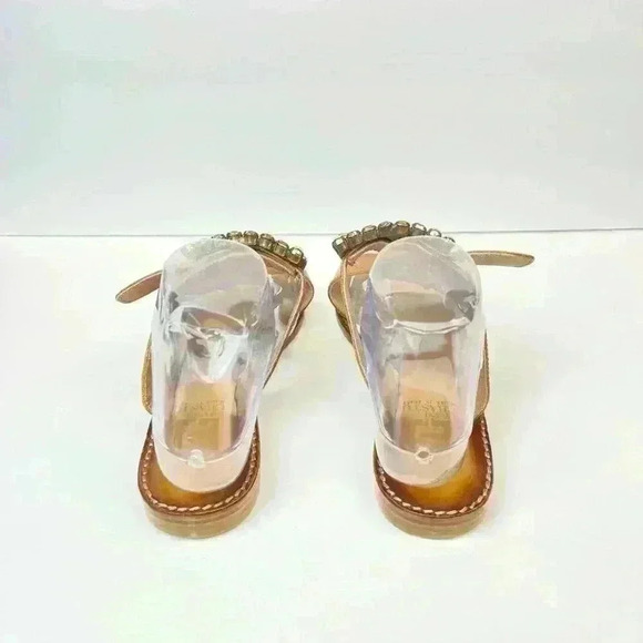 Emanuele Crasto Cuoio (brown) Leather Slides Size 9 Euro 39 - Picture 8 of 10